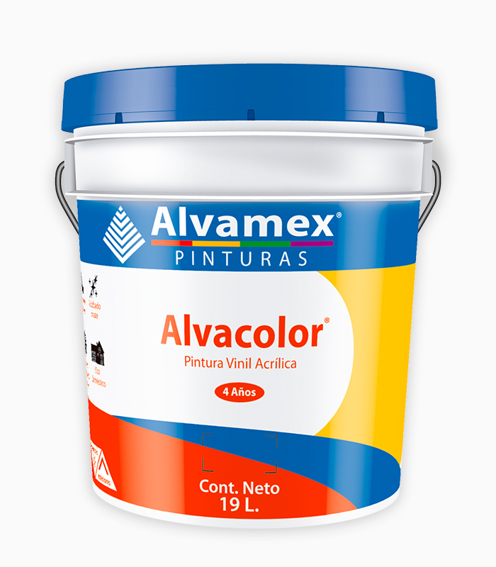 Cubeta Pintura Vinilica AlvaColor Lila de 19L