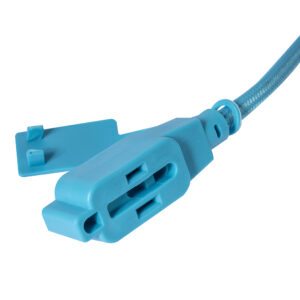 Extension electrica Tejida reforzada de 2m Azul