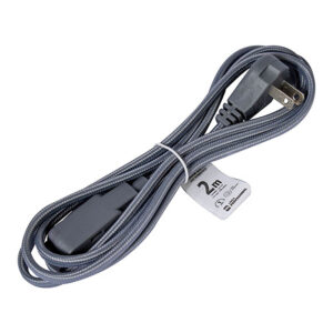 Extension electrica Tejida reforzada de 2m Gris