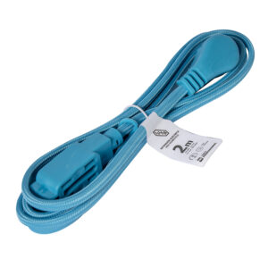 Extension electrica Tejida reforzada de 2m Azul