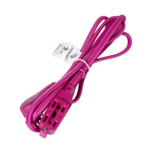 Extension electrica Tejida reforzada de 2m Rosa