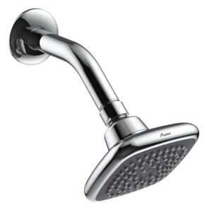 Regadera cuadrada de 10cm con brazo primo iusa