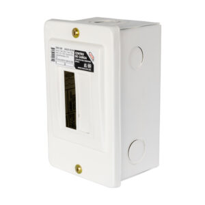 Centro de carga de sobreponer 2 polos iusa blanco marfil