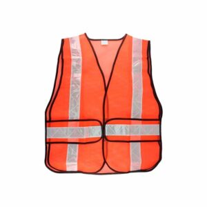 Chaleco de seguridad Alta visibilidad Cinta Vertical Horizontal naranja