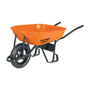 Carretilla 5.5 ft3 llanta poliuretano inponchable Truper Expert Reforzada