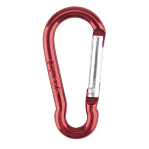 Bandola mosqueton de acero 3/16" Aluminio Roja