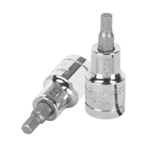 Dados de punta hexagonal, cuadro 1/2" de 6mm.