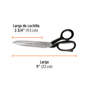 Tijera 9" industrial para sastre Truper