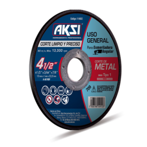 Disco Corte Metal 4-1/2" 1.1mm Aksi