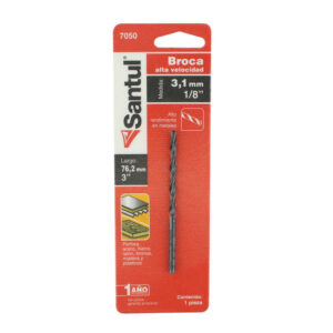 Broca de Metal 1/8" Alta Velocidad Oxido negro