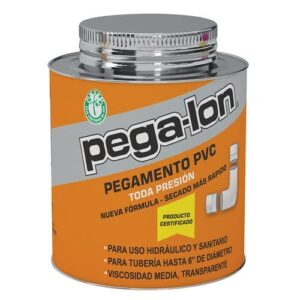 Pegamento Cemento PVC hasta 6" bote 145ml Transparente Pegalon