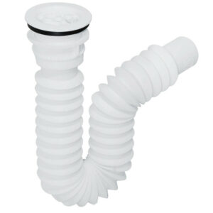 Cespol flexible para Fregadero 1-1/2 de PVC con Contra