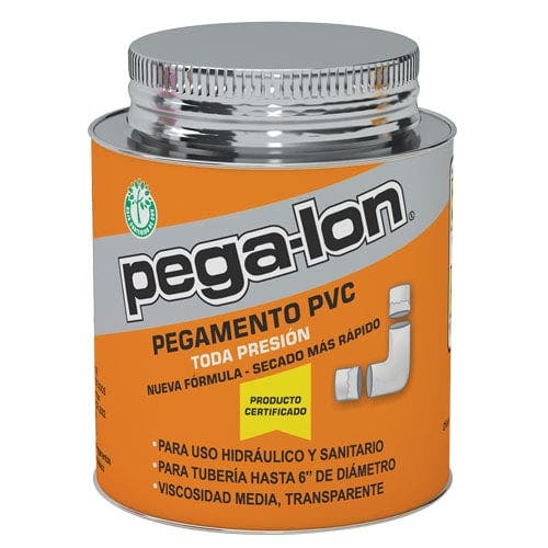 Pegamento Cemento PVC hasta 6" bote 90ml Transparente Pegalon