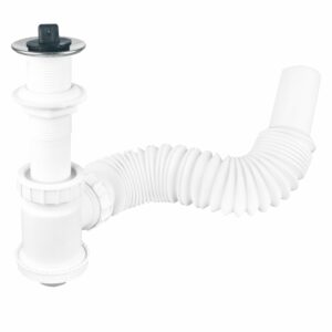 Cespol de bote para lavabo con contra 1-1/4" de Polipropileno