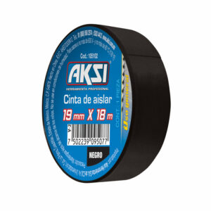 Cinta de aislar Negra de 18m Reforzada Aksi