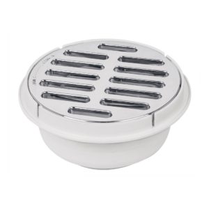 Coladera universal ABS 5" rejilla de 1/4 de vuelta