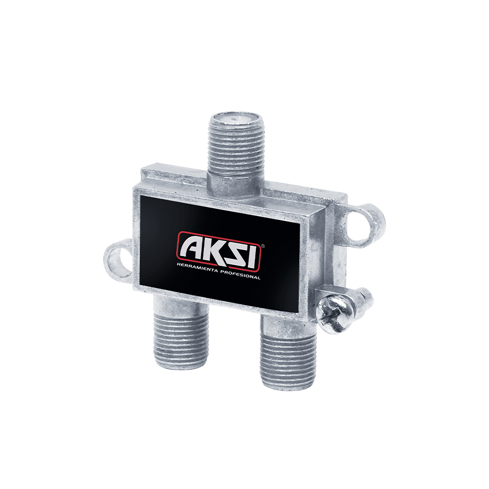 Divisor coaxial de 1 entrada y 2 salidas
