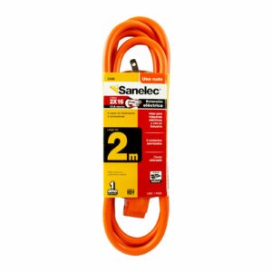 Extension electrica uso rudo 2m calibre 16