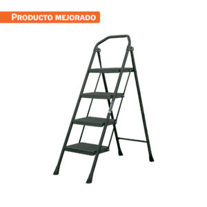 Escalera tubular plegable de 4 peldaños Truper