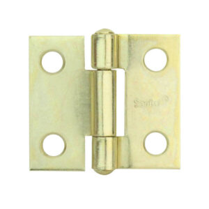 Bisagra 1 x 15/16 acero 20pz latonado perno remachado