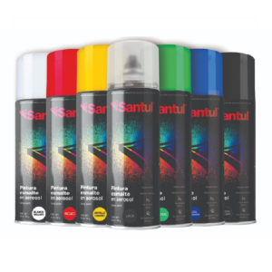 Pintura en aerosol Negro Brillante Alta Cobertura