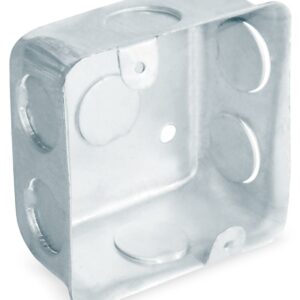 Caja Chalupa acero cuadrada 3x3" de 1/2" Reforzada