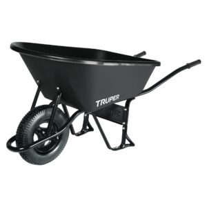Carretilla 6 ft3 bandeja plastica llanta neumatica reforzada